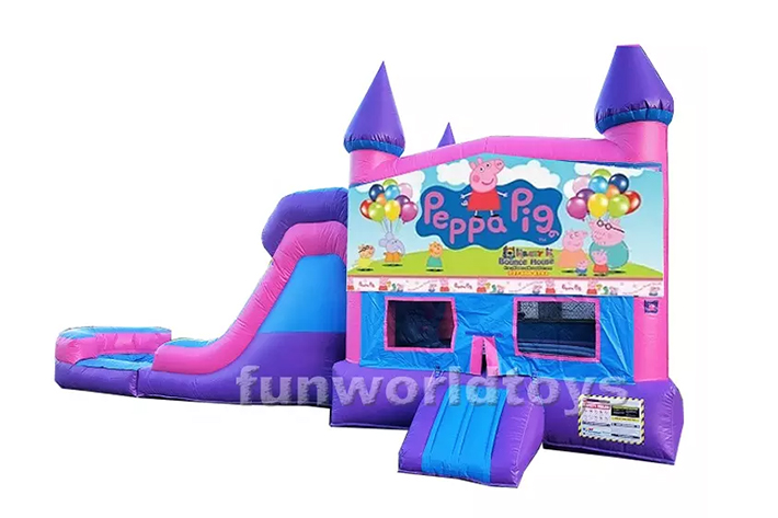 Peppa Pig bounce house with water slide  FWZ337