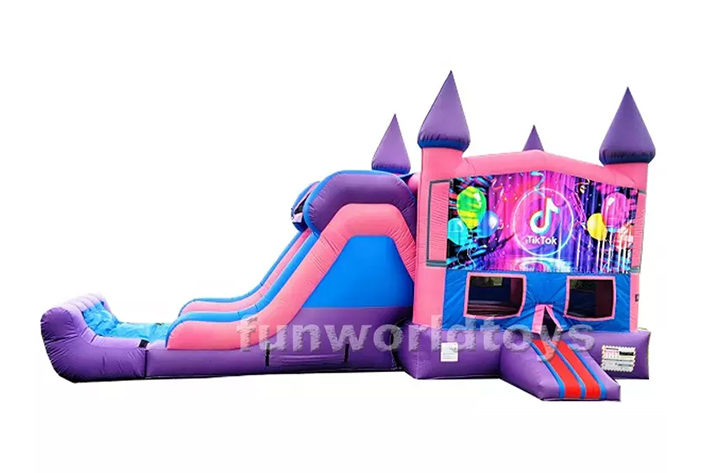 Hot Tiktok bounce house with slide FWZ336
