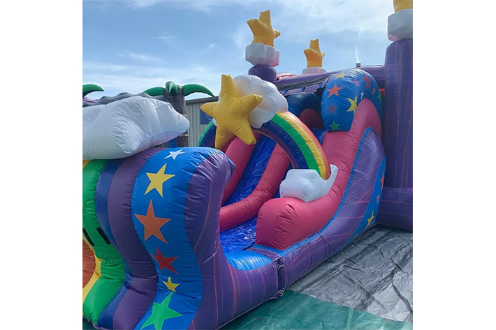 Lovely kids inflatable unicorn jumping bouncy castle FWZ368