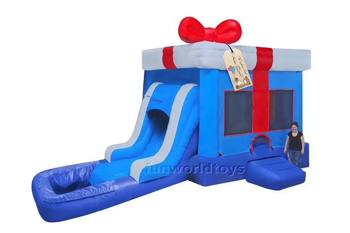Customized Inflatable bounce house with slide FWZ326