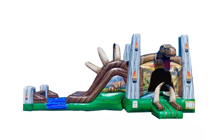 Dinosaur theme bouncer with slide FWZ351