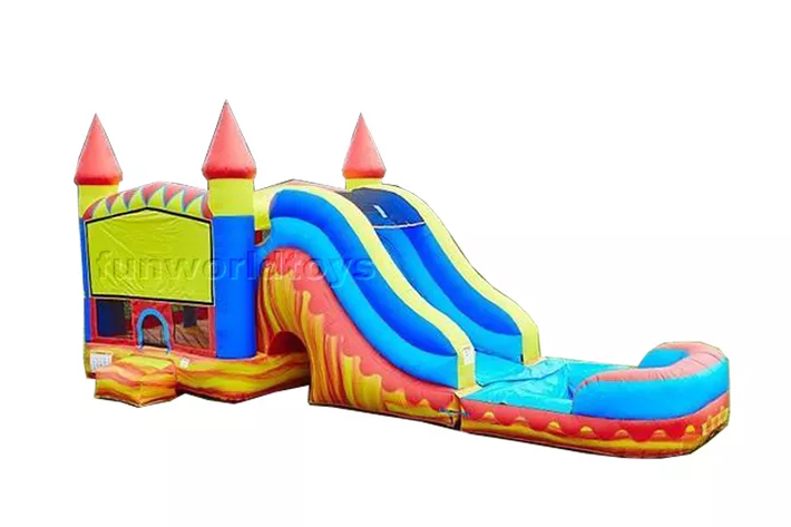 Kids inflatable bounce house with slide  FWZ348