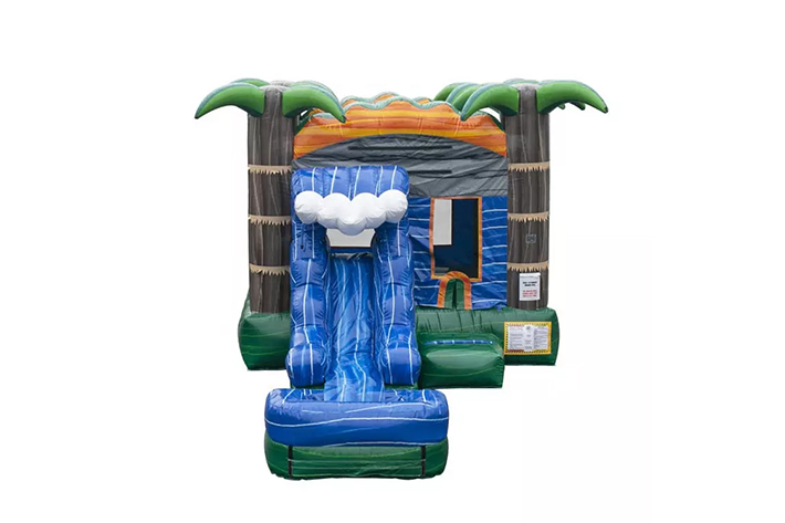 Inflatable bouncers jumping castles with slide  FWZ344