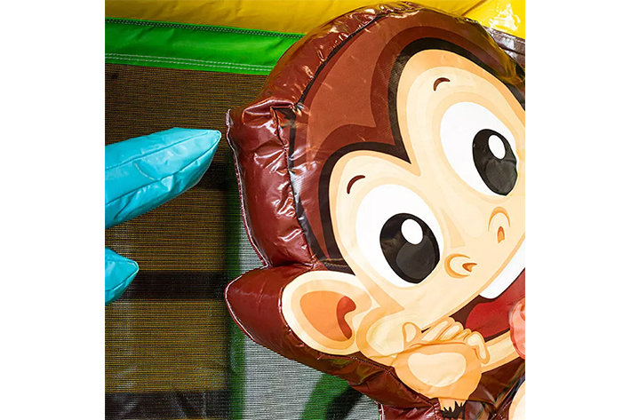 Indoor jungle bouncy house inflatable castle with slide FWZ342