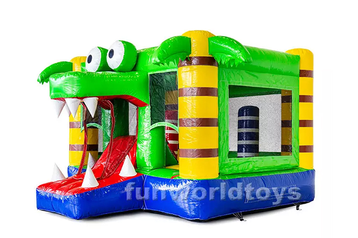 Mini crocodile inflatable bounce house FWC262