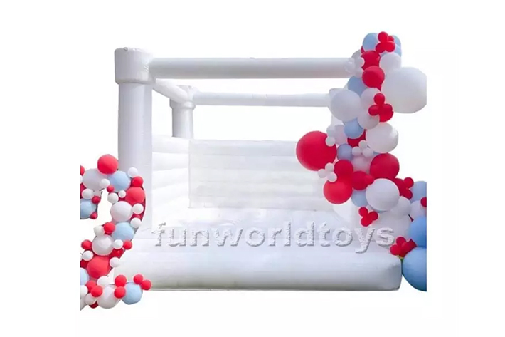 Wedding Inflatable White Bouncy House FWW42