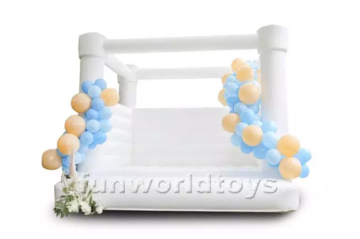 Wedding Inflatable White Bouncy House FWW42