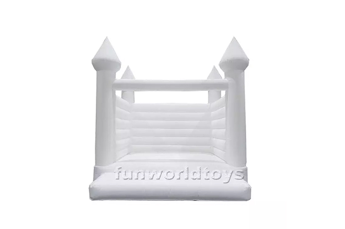 Inflatable white wedding bounce house FWW11