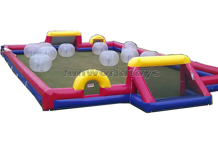 Soap Football Field Inflatable Soccer Pitch FWG45
