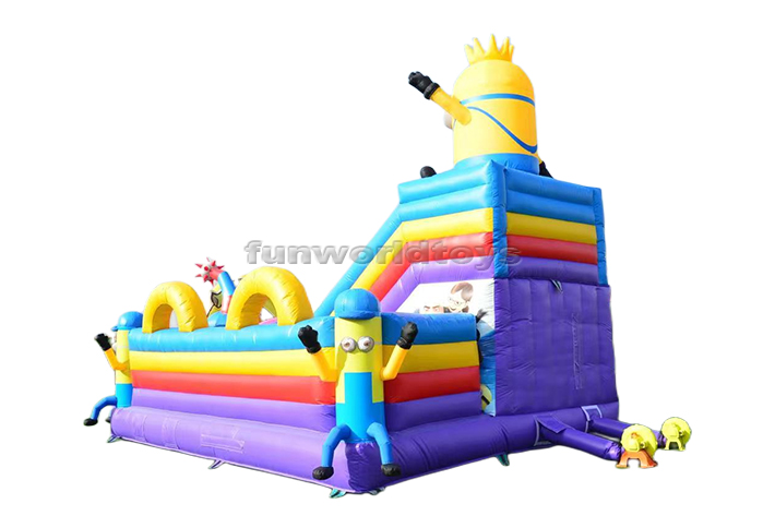 Minions Inflatable Trampoline Slide FWF139