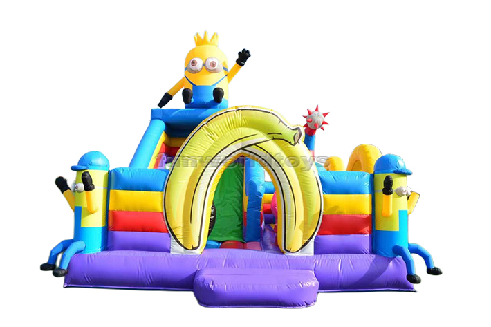 Minions Inflatable Trampoline Slide FWF139
