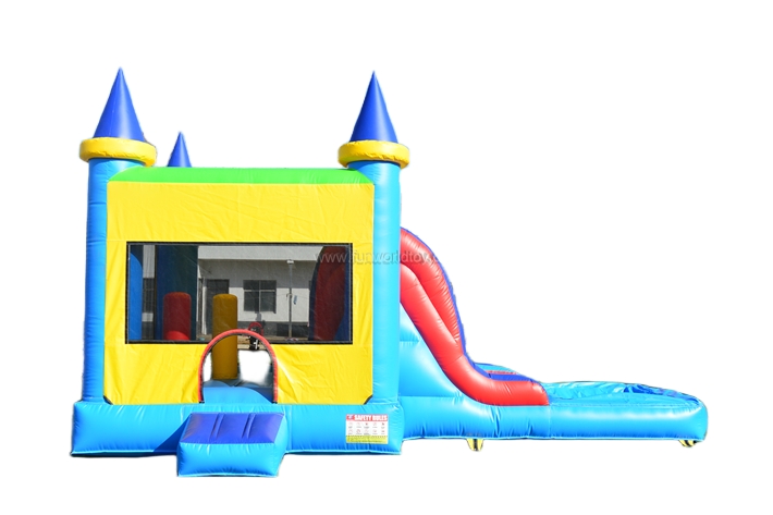 Blue Slide With Bounse House FWZ394