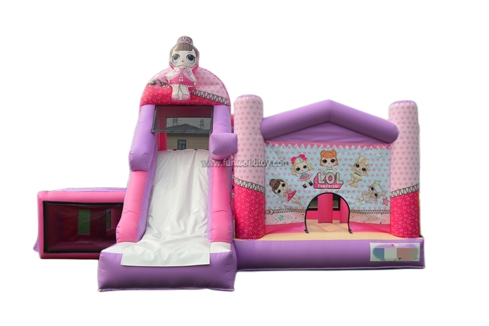 Surprise doll Bounce House With Slide FWZ398