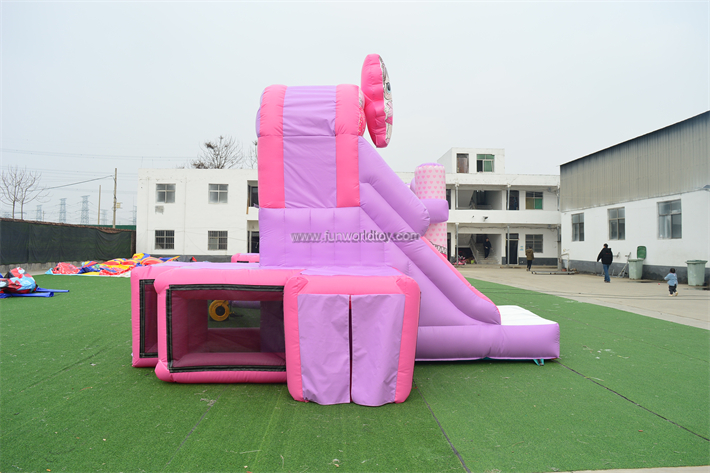 Surprise doll Bounce House With Slide FWZ398