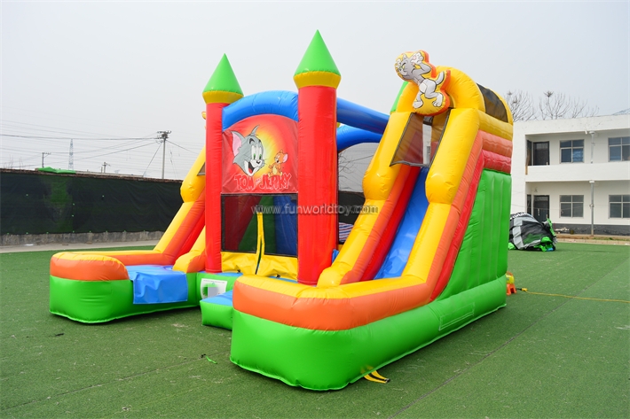 Tom And Jerry Bounce House With Slide FWZ400