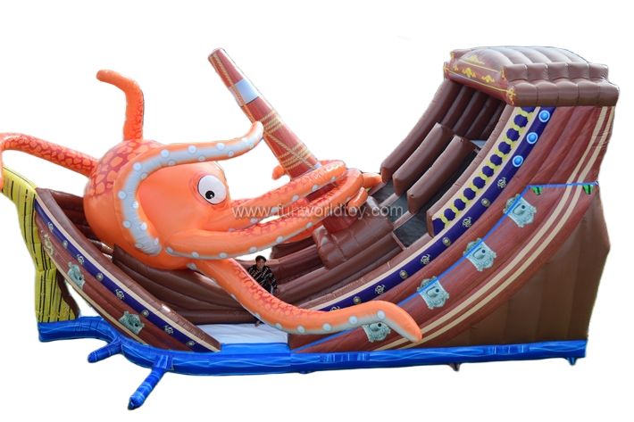 Octopus Pirate Ship Double Slide FWD279