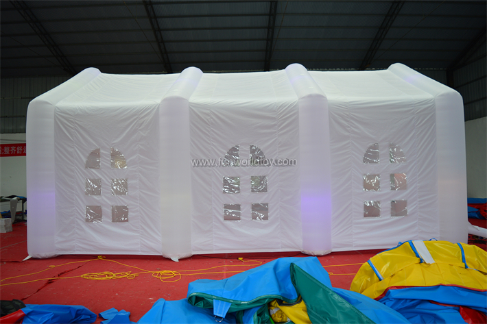 White Oxford Led Inflatable Tent FWT23