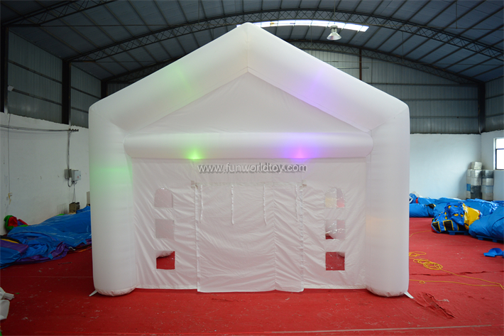 White Oxford Led Inflatable Tent FWT23