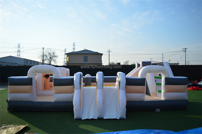 White And Grey Inflatable Fun City  FWF133
