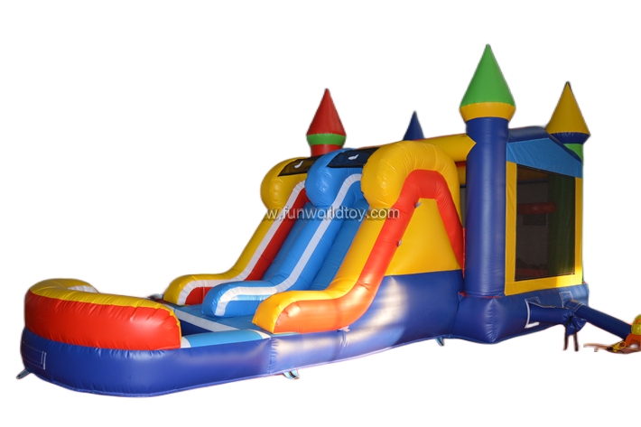 Inflatable Trampoline With Slide FWZ422