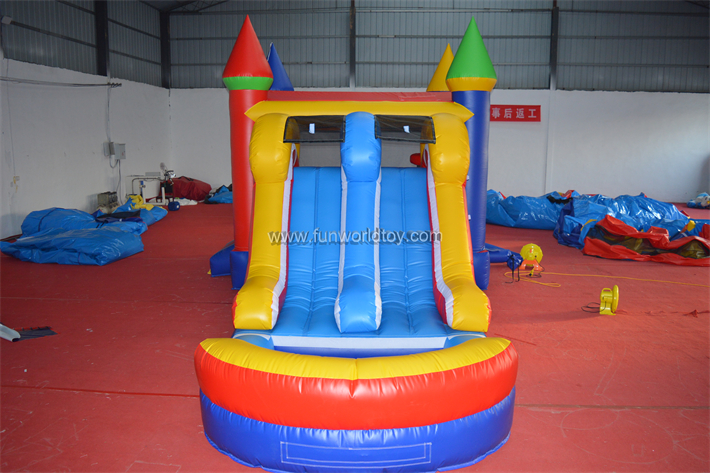 Inflatable Trampoline With Slide FWZ422