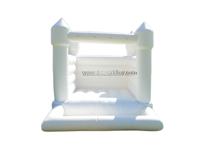 White Bounce House With Pool FWW54
