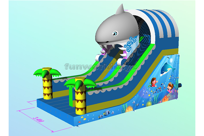 Inflatable Shark Slide FWND29