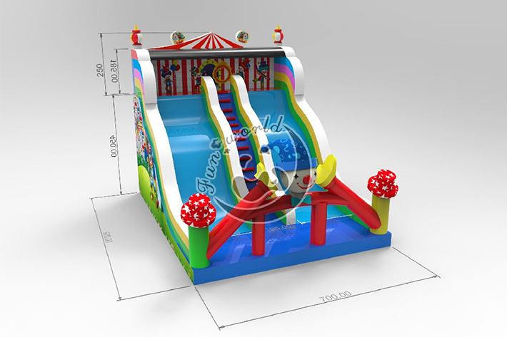 Circus Inflatable Dry Slide FWND25