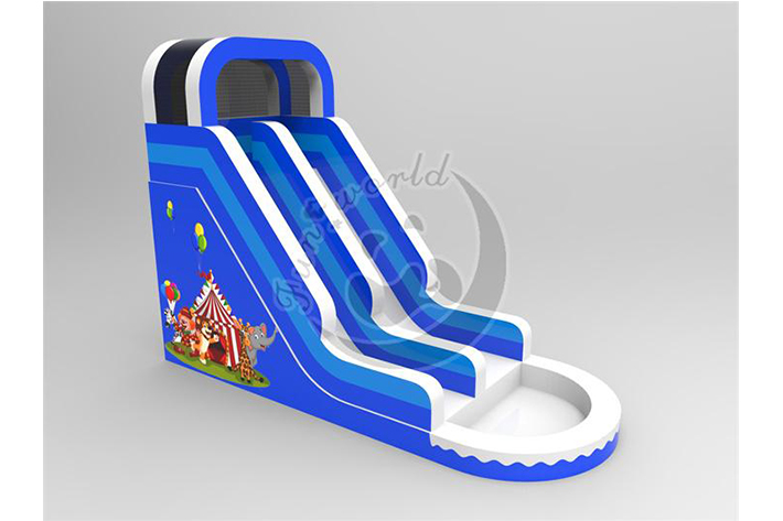 Blue Circus Inflatable Water Slide FWND12