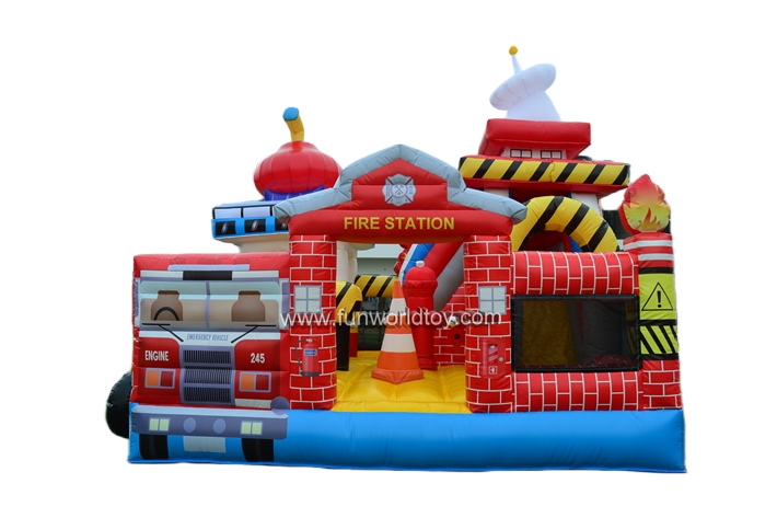 Fire Station Inflatable Fun City FWF159