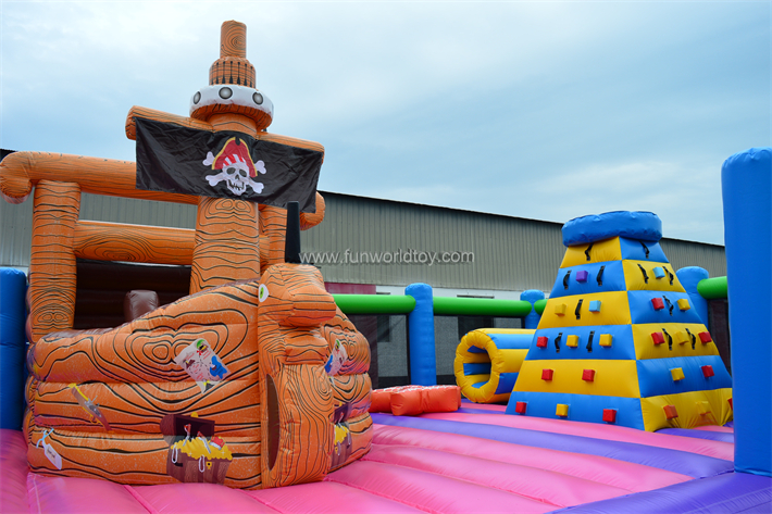Pirate Ship Inflatable Bouncy Park FWF157