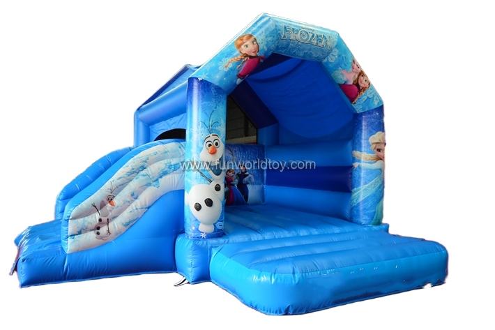 Frozen Olaf Bounce House With Slide FWC404