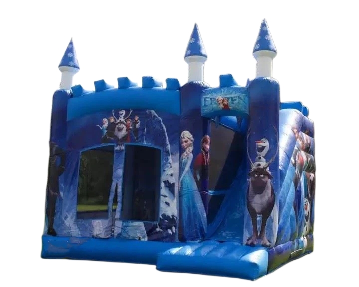 Ice Princess Queen Tower Jumping Castle and Slide FWZ382