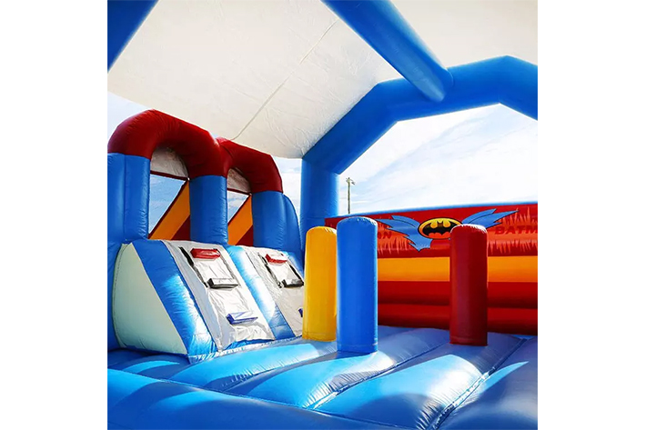 Inflatable color bounce house with slide FWZ323