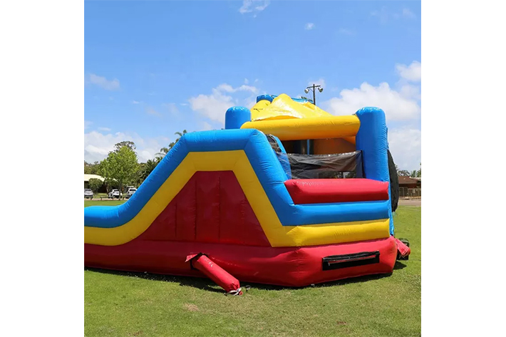Spider man bounce house with slide FWZ298