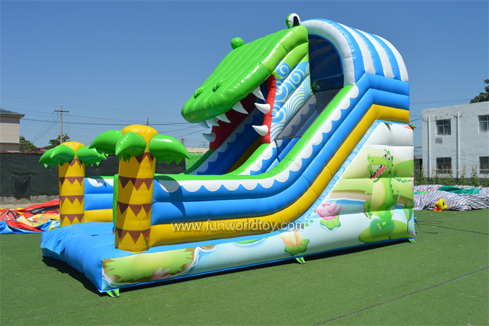Commercial inflatable crocodile slide FWD220