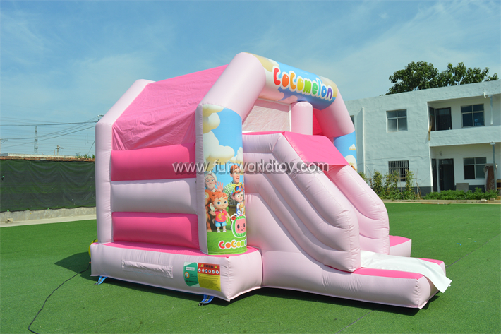 Inflatable Cocomelon Bounce Castle With Slide FWZ436