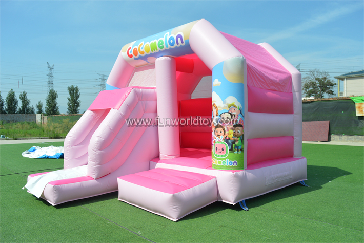 Inflatable Cocomelon Bounce Castle With Slide FWZ436