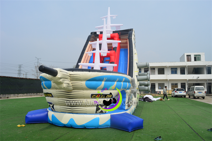 Inflatable Pirate Ship Dry Slide FWD293