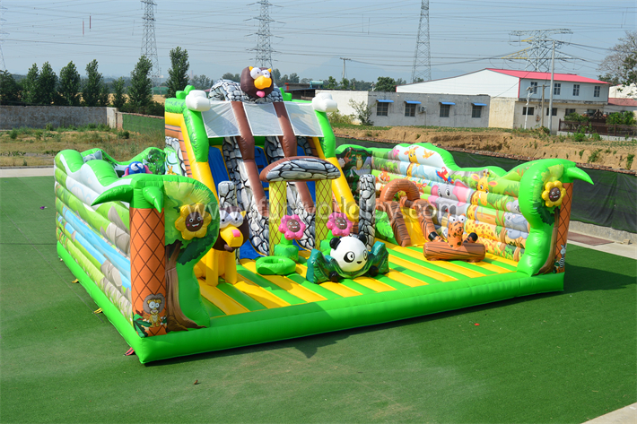Inflatable Zoo Bouncy Playground FWF162