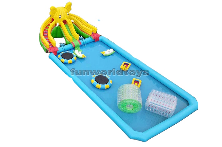 Bear Theme Inflatable Water Park FWF164