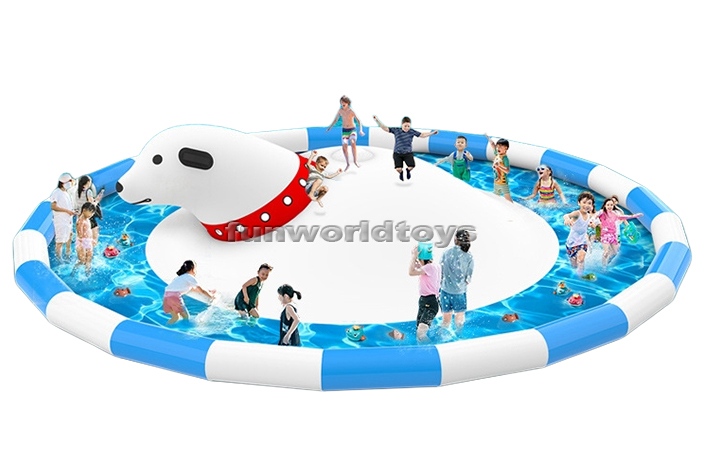 Polar Bear Inflatable Water Jumping Cloud FWF165