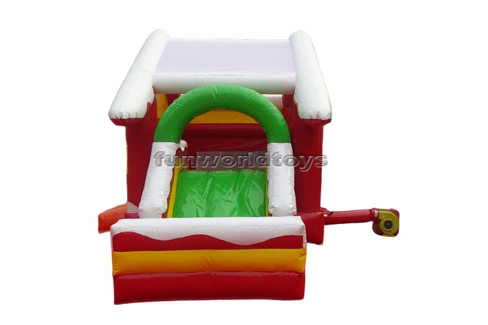 inflatable christmas bouncer with slide FWC407