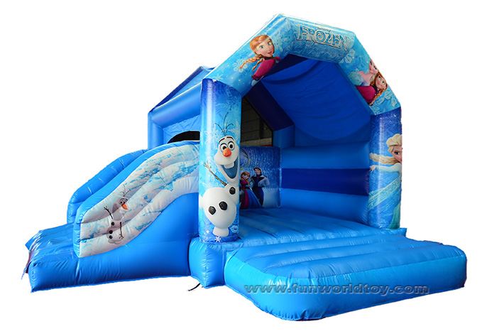 Frozen Olaf Bounce House With Slide FWZ352