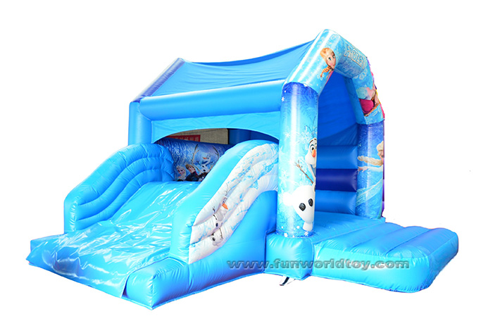 Frozen Olaf Bounce House With Slide FWZ352