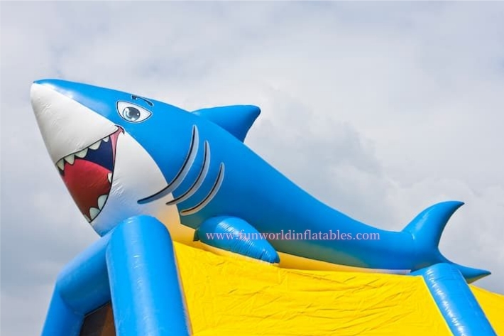 Inflatable Shark Combo With Slide FWZ452