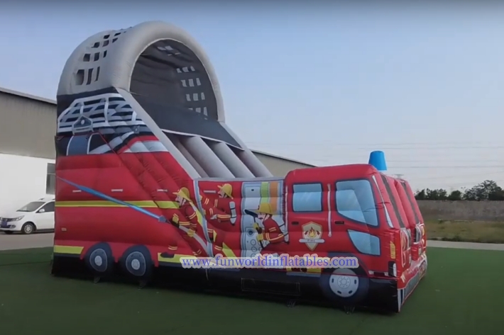 Inflatable Fire Truck Slide FWD296