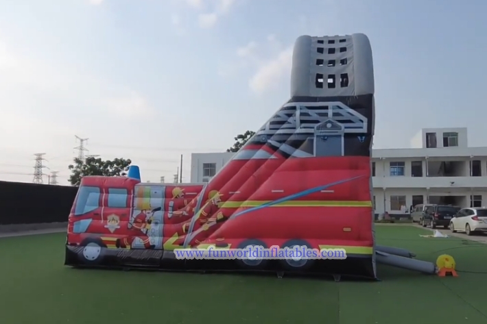 Inflatable Fire Truck Slide FWD296