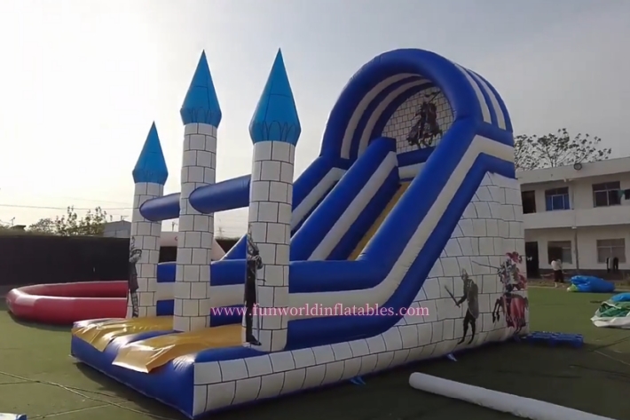 Inflatable Dry Knight Slide FWD298