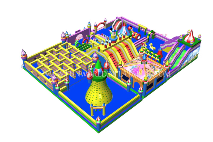 Inflatable Big Theme Maze Park FWF176